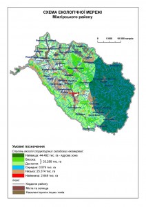 Схема екологічної мережі Міжгірського району